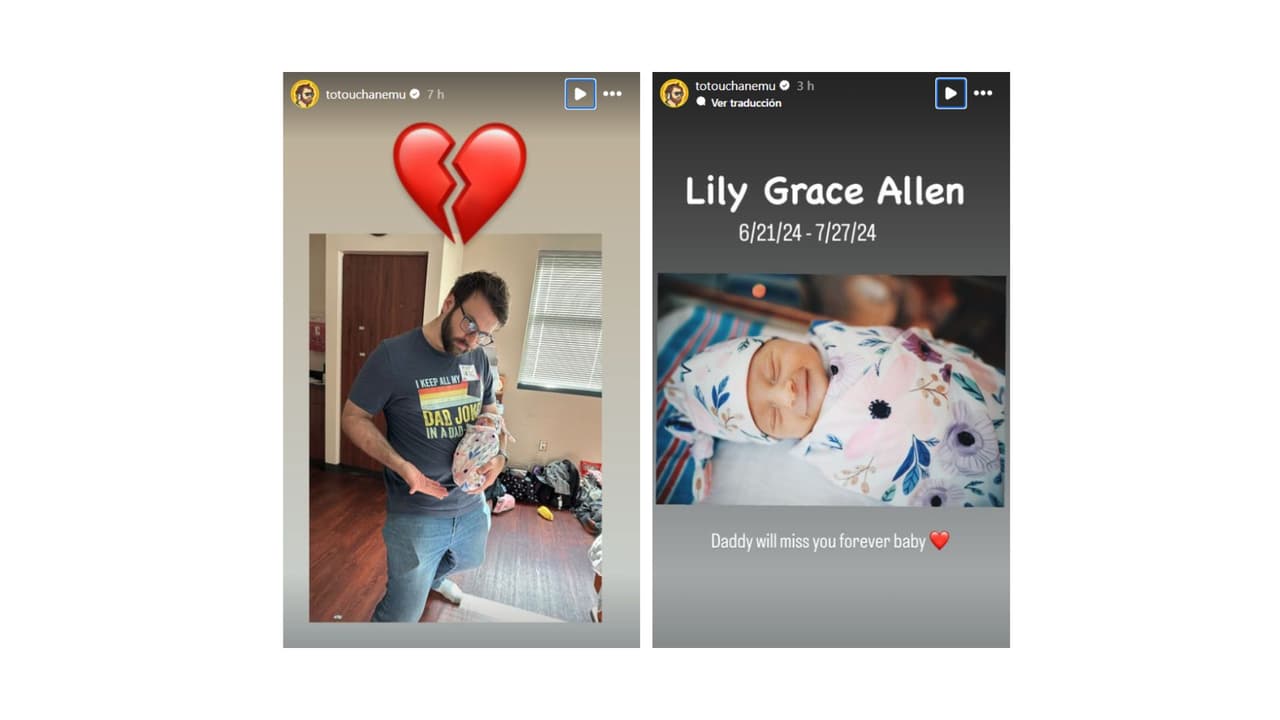 Lily Grace falleció mientras dormía.