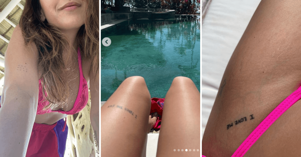 Evaluna presumió sus tatuajes