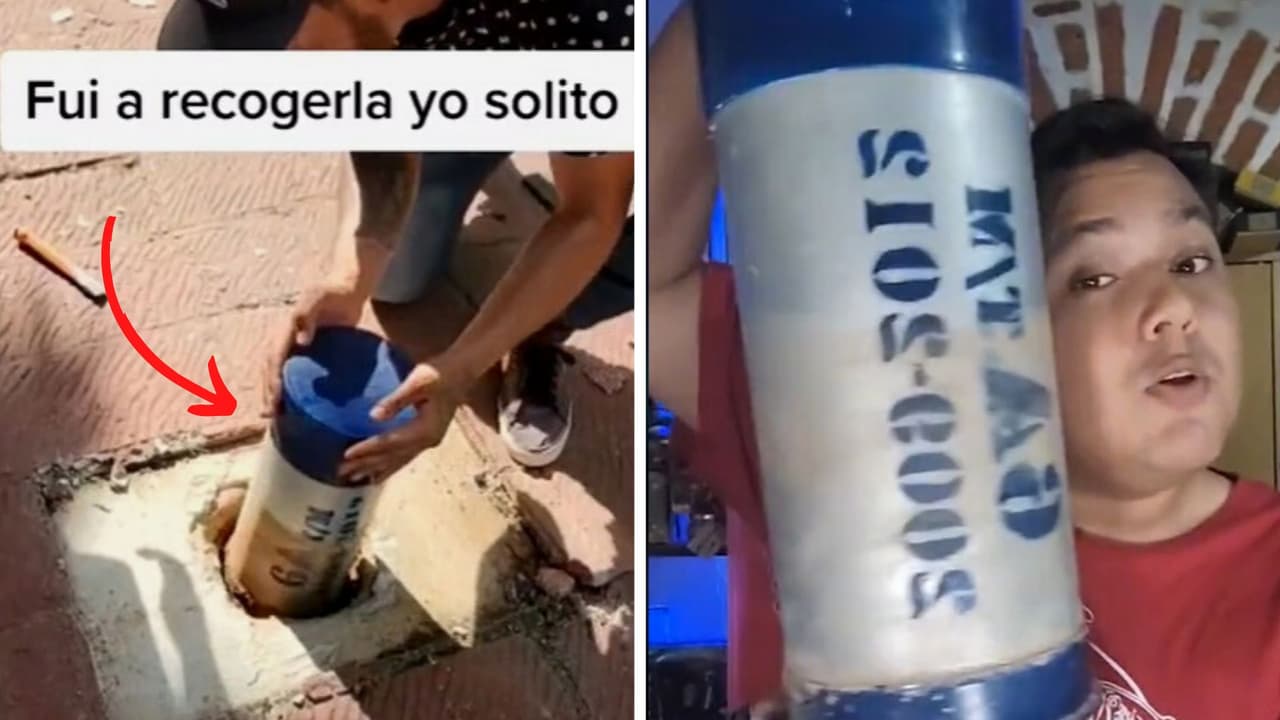 Joven desentierra cápsula del tiempo escolar y tenía dinero: es asombroso todo lo que encontró