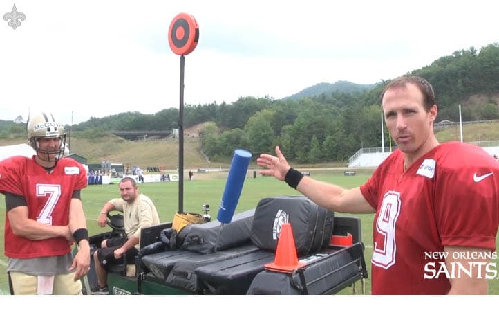 Reto de quarterbacks en el training camp de los New Orleans Saints