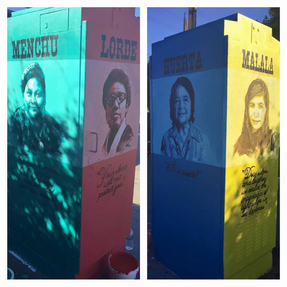 Se honoró a Dolores Huerta, Menchu, Malala y Lorde.