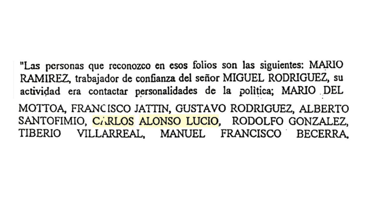 Fragmento de la declaración de Guillermo Pallomari, contador del Cartel de Cali, el 17 de noviembre de 1995.