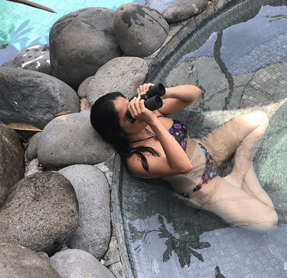 La mexicana disfruta de los días de calor y sol para irse al mar o en la piscina.