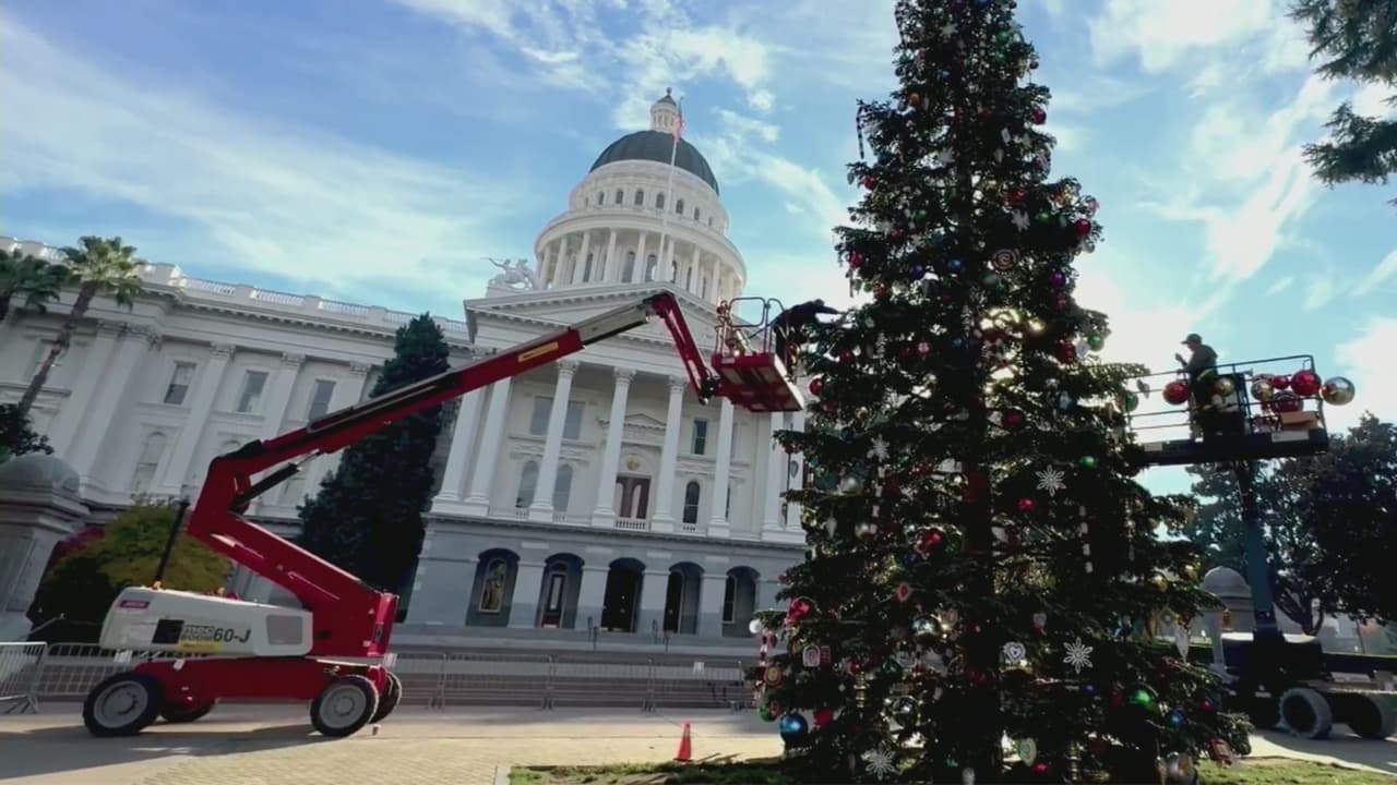 El encendido del árbol de Navidad en el Capitolio estatal en Sacramento será virtual: esta es la razón