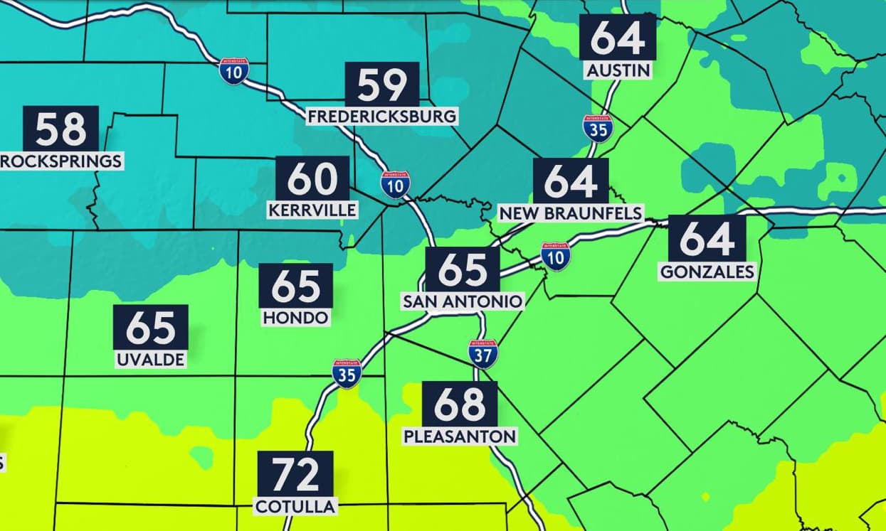 Emiten advertencia por fuertes vientos en el centro de Texas tras llegada de frente frío