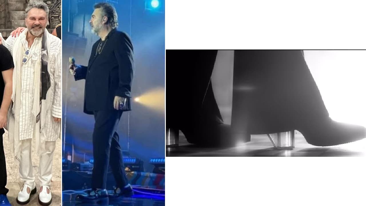 Mijares fue criticado por sus zapatos 'Mary Jane' y botines de tacón transparente.