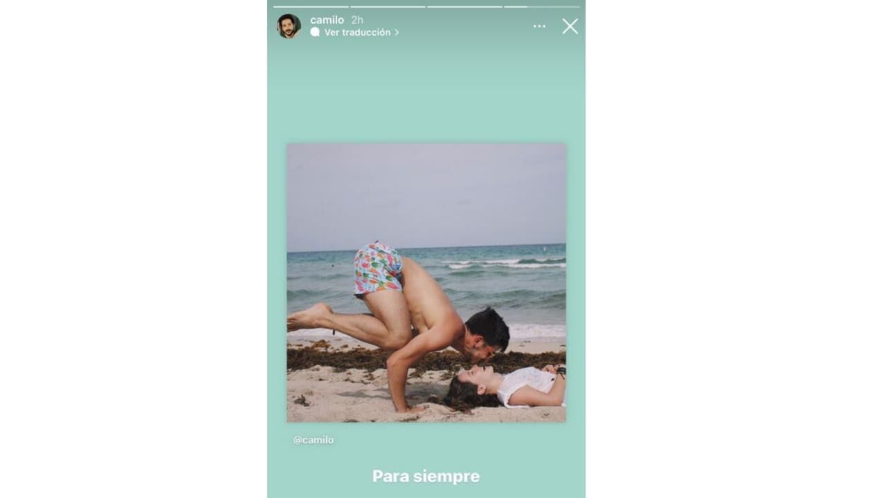 Camilo y Evaluna celebraron 7 años de novios