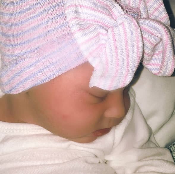 La primera imagen que compartieron de Sofía Andrea.