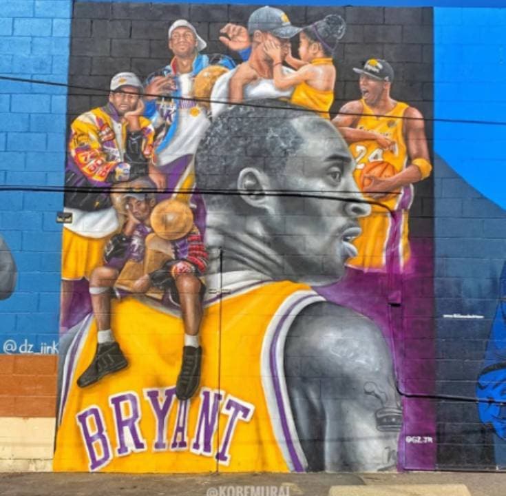 Las calles de las principales ciudades de los Estados Unidos se adornan con las asombrosas muestras de amor para la leyenda de la NBA.