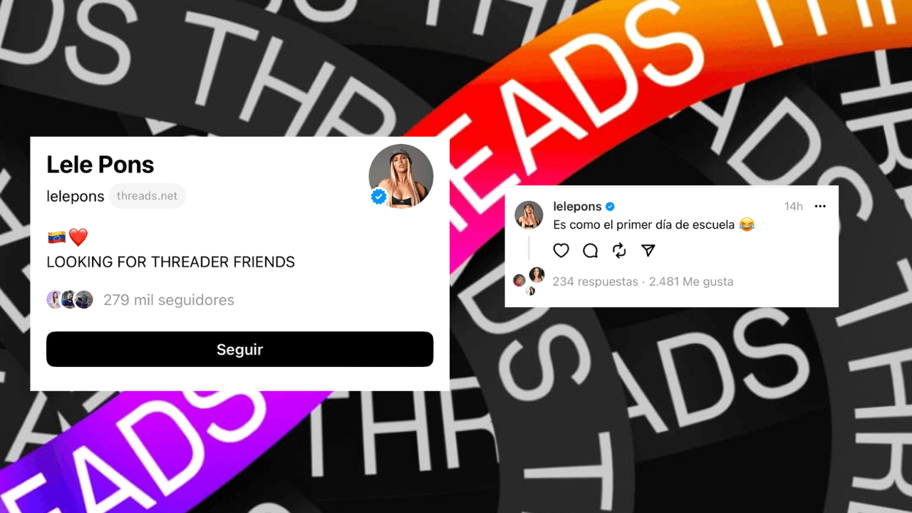 Si Guayanaa estaba, obviamente también
<b>Lele Pons</b>. Y se sintió como nos sentimos muchos con el primer mensaje en Threads. ¿Te pasó igual?