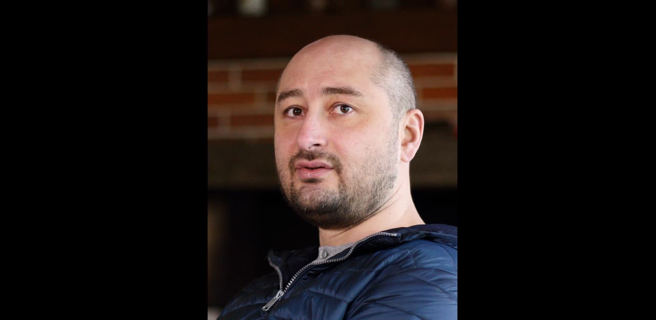 El periodista opositor ruso Arkady Babchenko en Kiev, Ucrania, en noviembre de 2017.