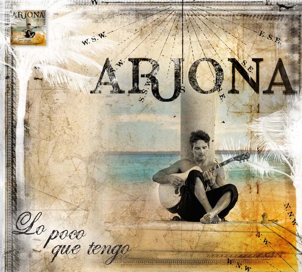 Ricardo Arjona también queda nominado por el tema 'Lo Poco Que Tengo'.