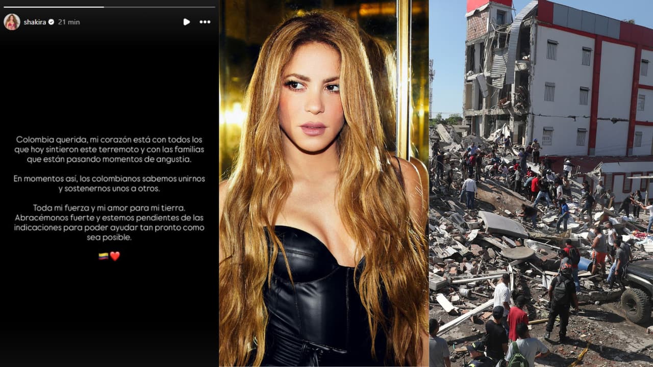 Shakira compartió un sensible mensaje dedicado a Colombia tras el fuerte terremoto que afectó al territorio.