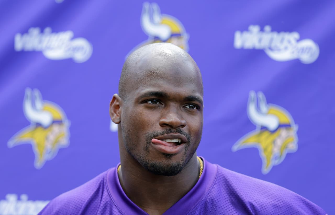 Adrian Peterson: Soy el único corredor que no juega y sigue en el top 100
