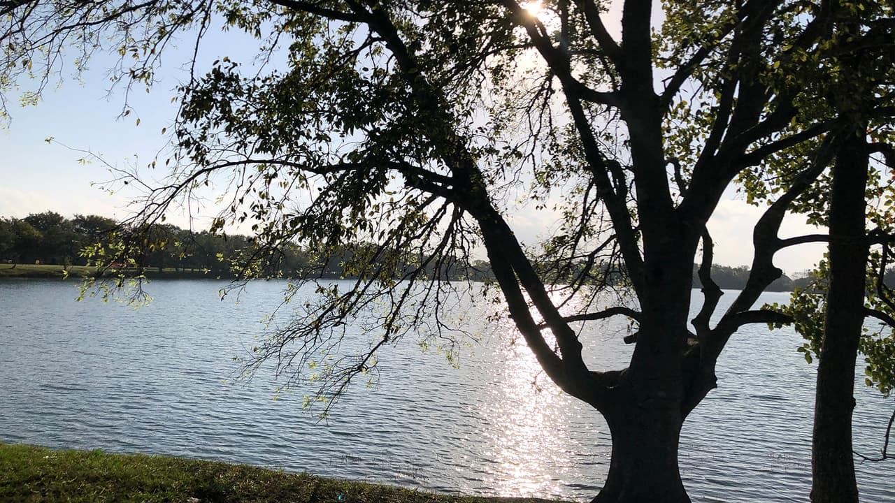 El lago tiene dos muelles de pesca y se debe tener licencia para hacerlo. No se permite nadar.