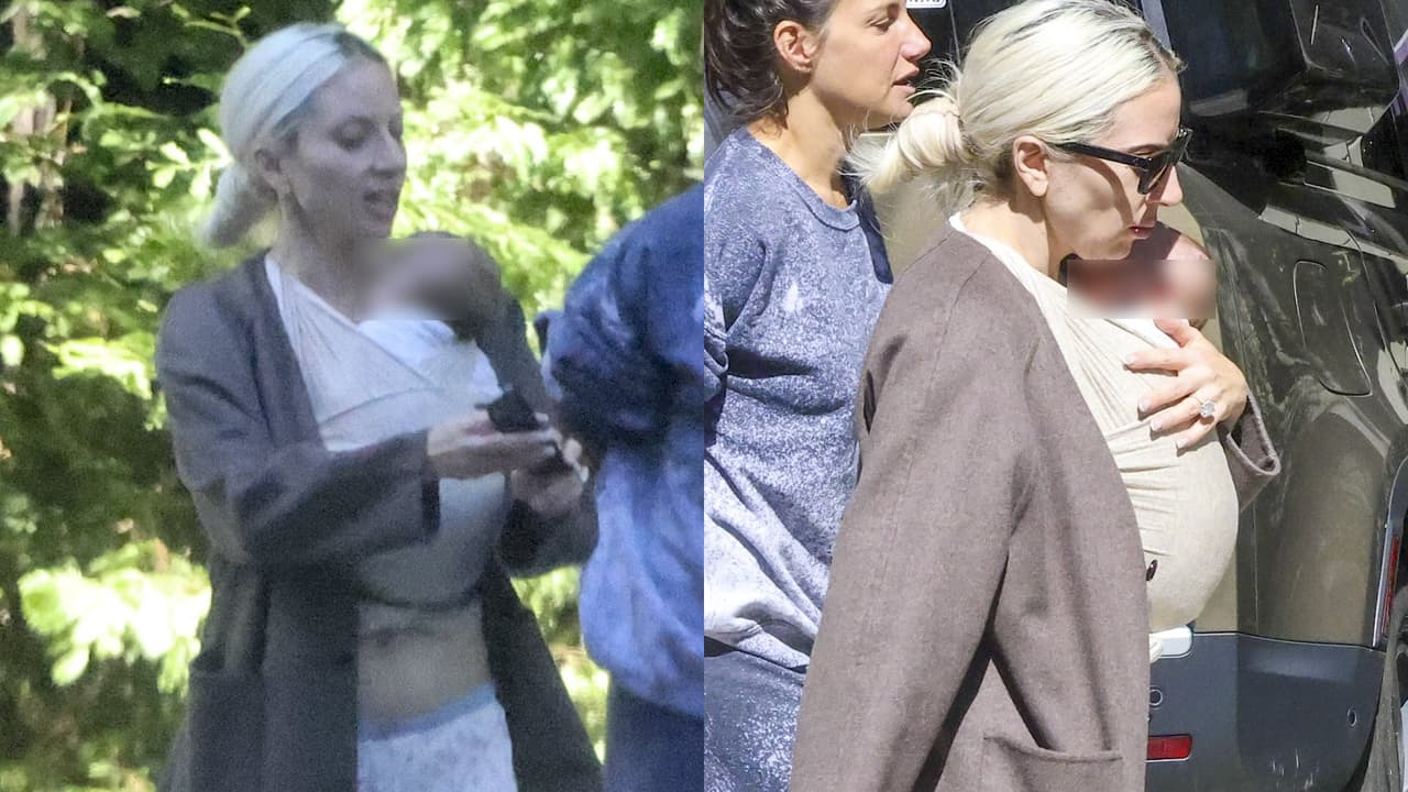 Primeras fotos de Lady Gaga como mamá: así la captan cargando al que sería su bebé