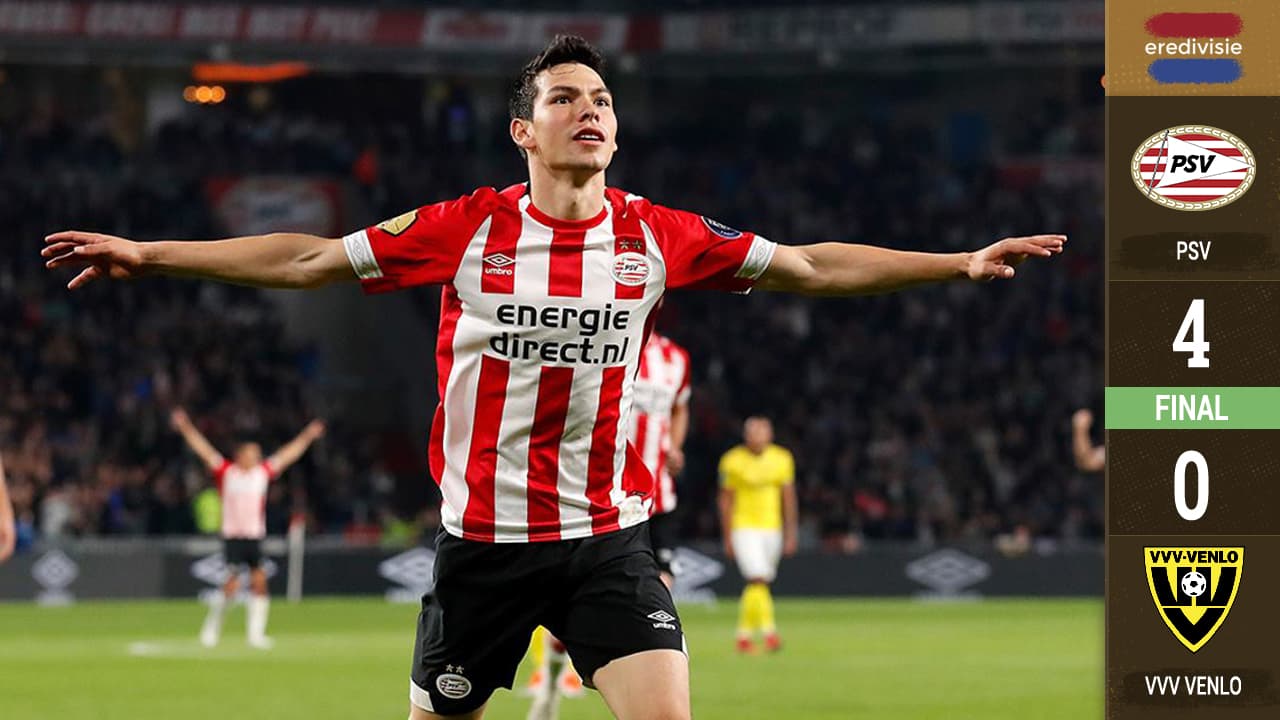 ¡Viva México! Lozano y Gutiérrez se lucen con goles en el triunfo del PSV ante el Venlo