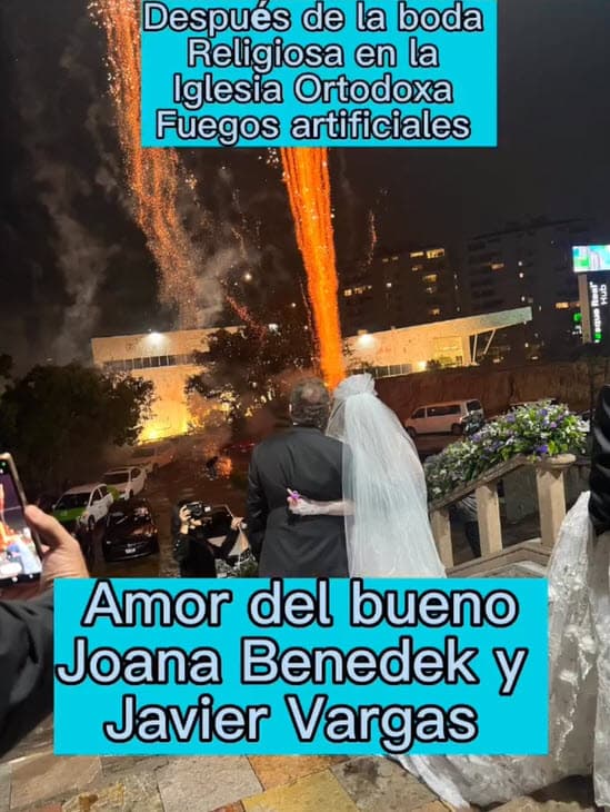 También hubo un espectáculos de fuegos artificiales.