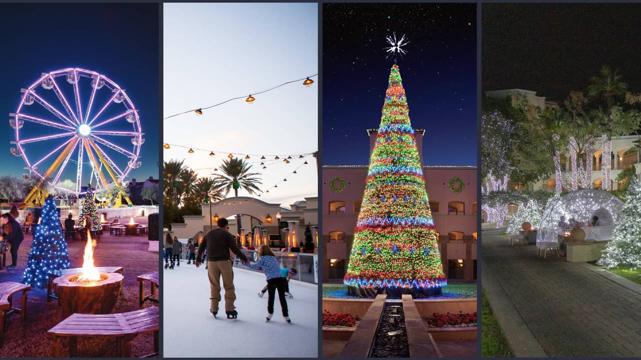 <b><a href="https://www.univision.com/local/arizona-ktvw/fairmont-scottsdale-princess-arranca-epoca-navidena-con-una-serie-de-eventos-para-la-familia-fotos">“Christmas at the Princess”, arranca festival de seis semanas</a></b>: Inician los alumbrados navideños y abren las nuevas atracciones de la temporada navideña en la ciudad de Scottsdale. "Christmas at the Princess" es un festival de seis semanas que comienza el 16 de noviembre y hasta el 2 de enero de 2022.Mira aquí un recorrido virtual del festival que sin duda te pondrá en el espíritu navideño.
