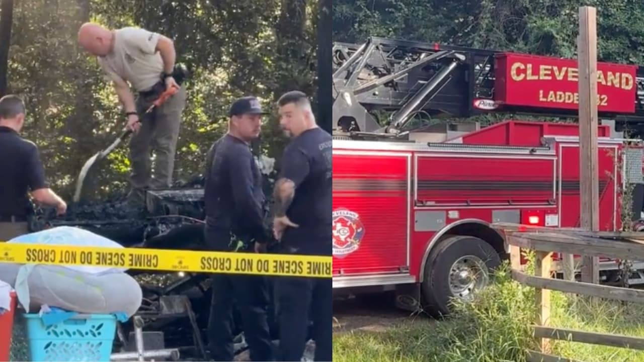 Dos hermanitos mueren tras incendiarse una casa rodante en Cleveland, Texas