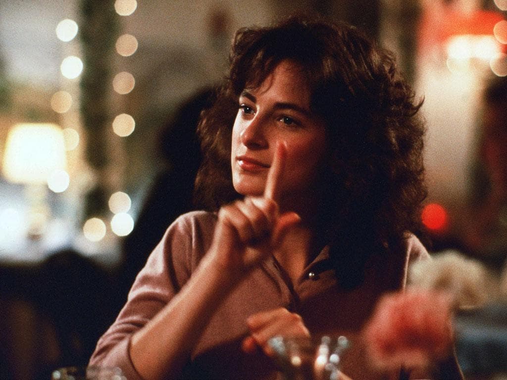 Película 'Hijos de un dios menor'