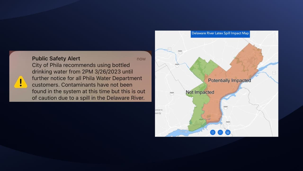 El agua del grifo de Filadelfia es 'segura para beber' después del derrame químico
