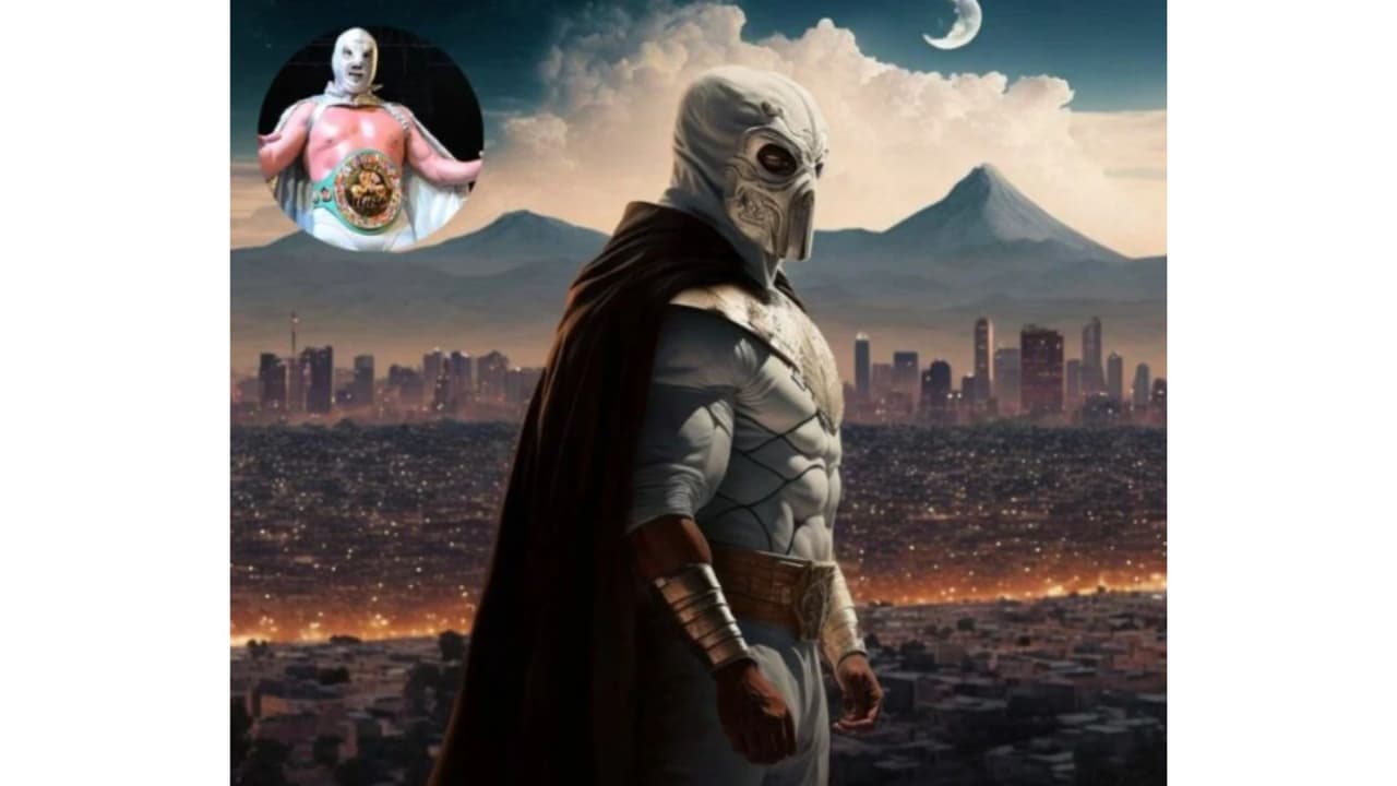 El Santo rediseñado al estilo Marvel por una IA
