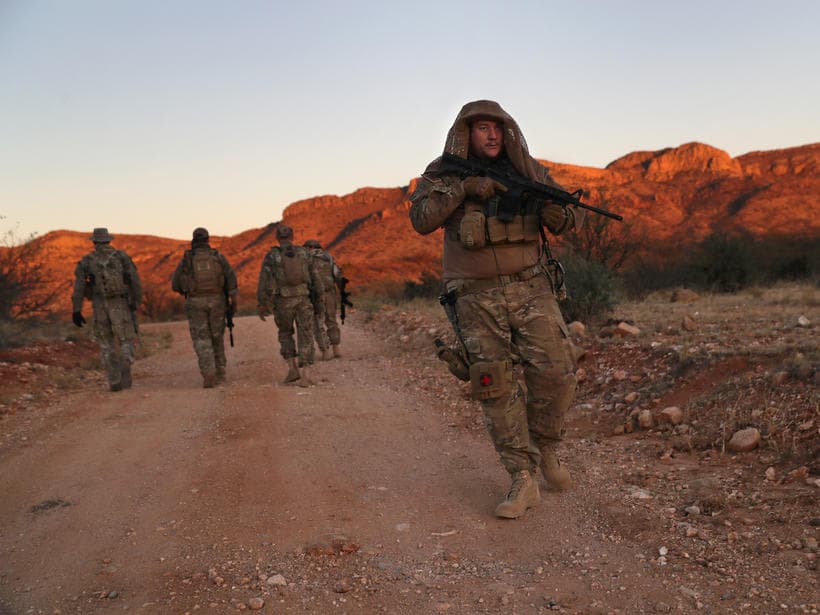 An anti-immigration paramilitary group returns to the border with Mexico