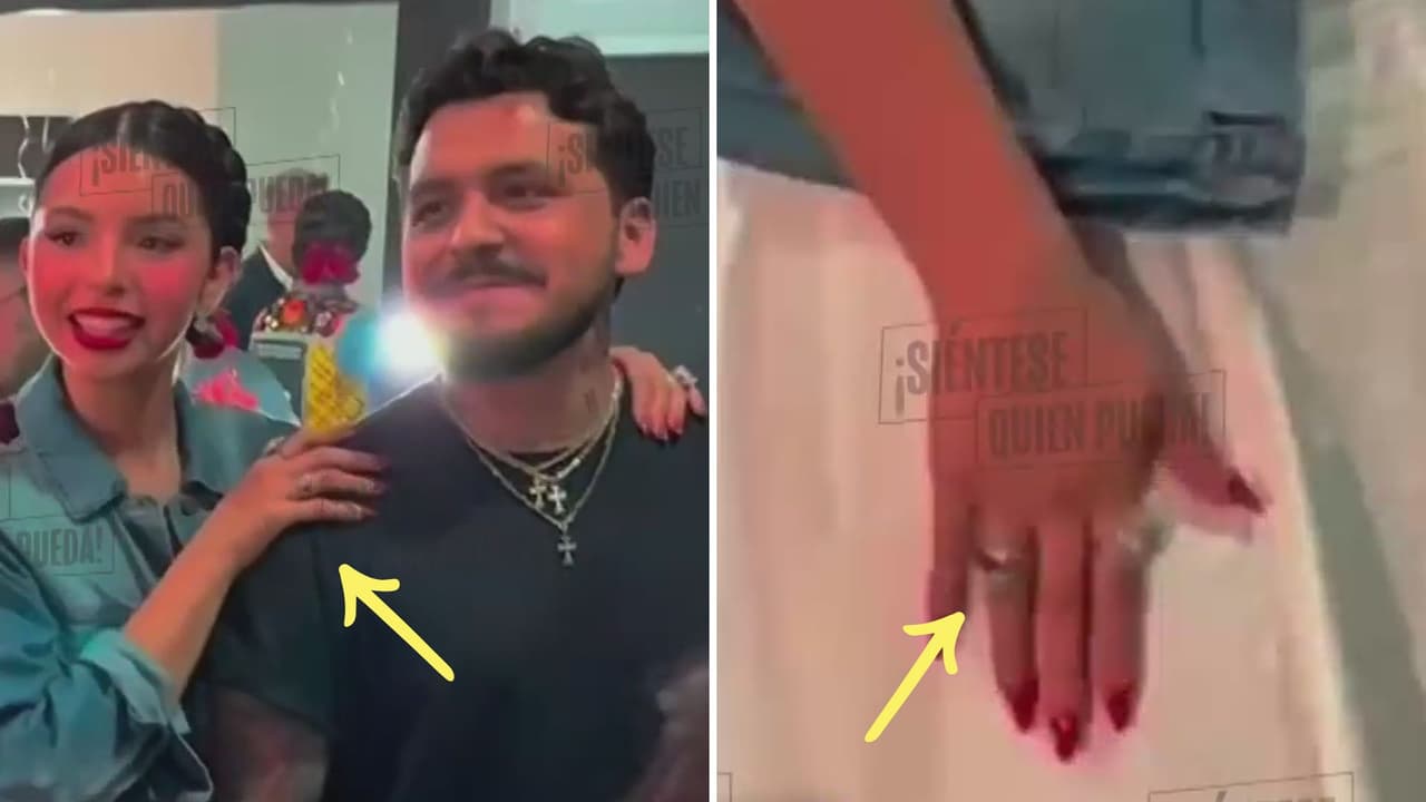 Este sería el anillo que Nodal le habría obsequiado a Ángela por su aniversario.