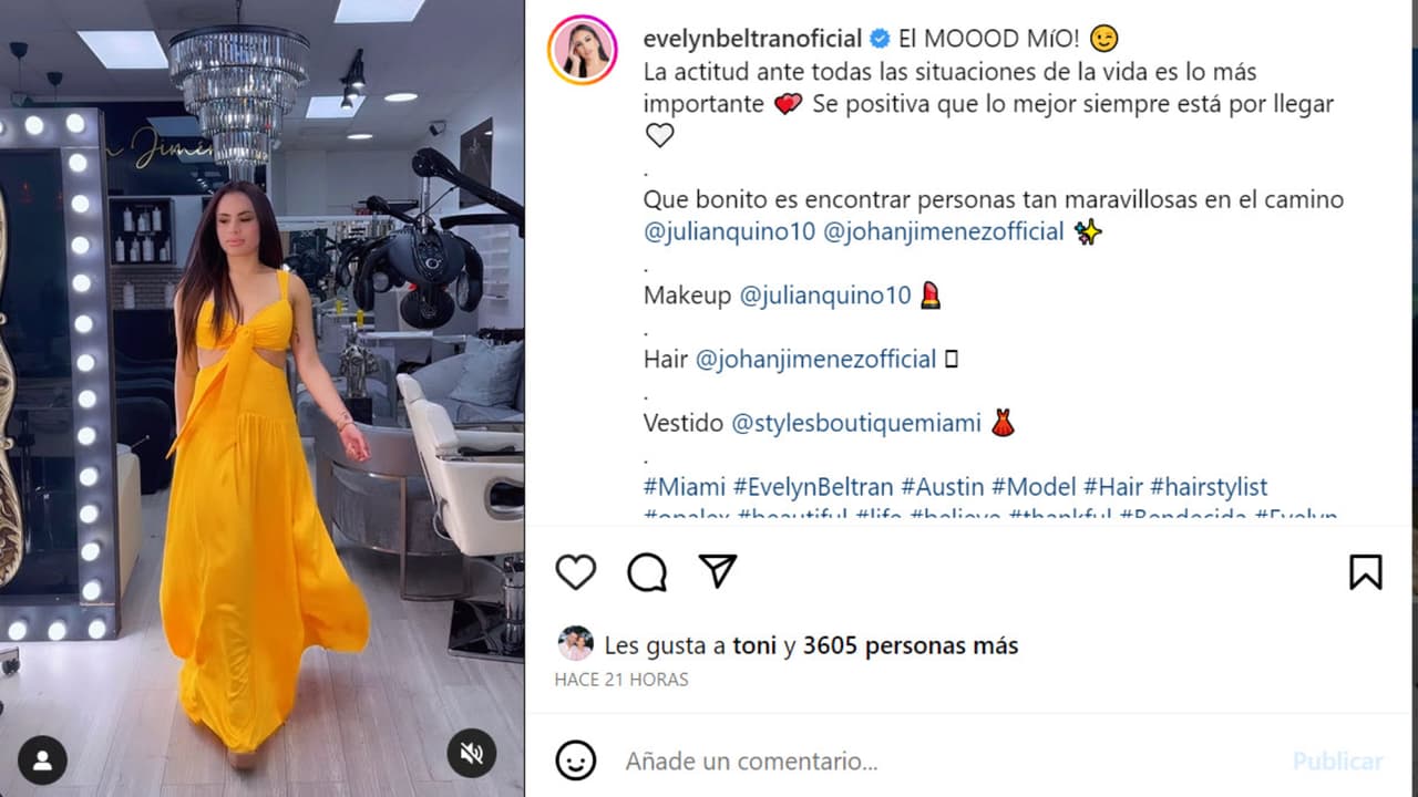 Evelyn Beltrán pasa una temporada en Miami junto a Toni Costa ahora que su hijo se fue de vacaciones con su padre.