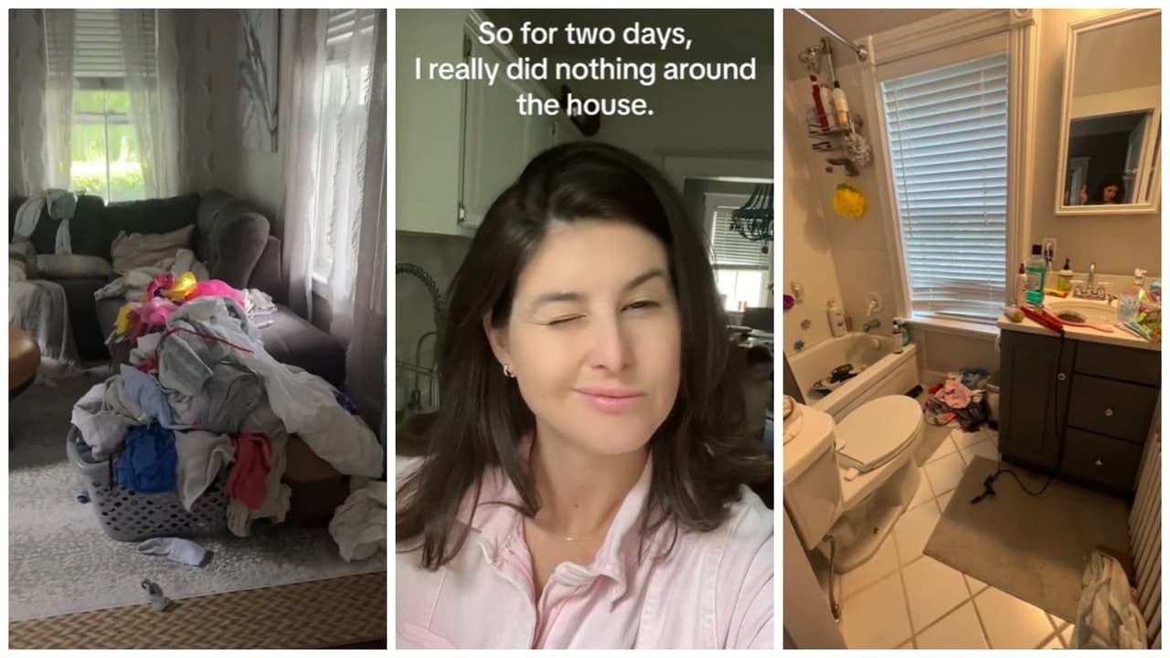 Hombre le dice a su esposa que "no hace nada" y ella deja de limpiar su casa: resultó un caos