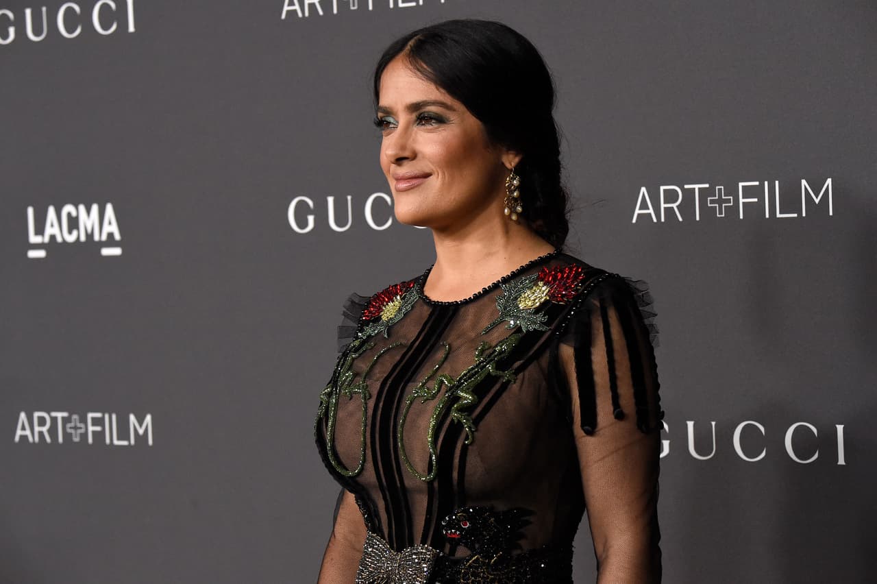 LOS ANGELES, CA - OCTOBER 29: Actress Salma Hayek attends the 2016 LACMA Art + Film Gala honoring Robert Irwin and Kathryn Bigelow presented by Gucci at LACMA on October 29, 2016 in Los Angeles, California. (Photo by Frazer Harrison/Getty Images for LACMA)