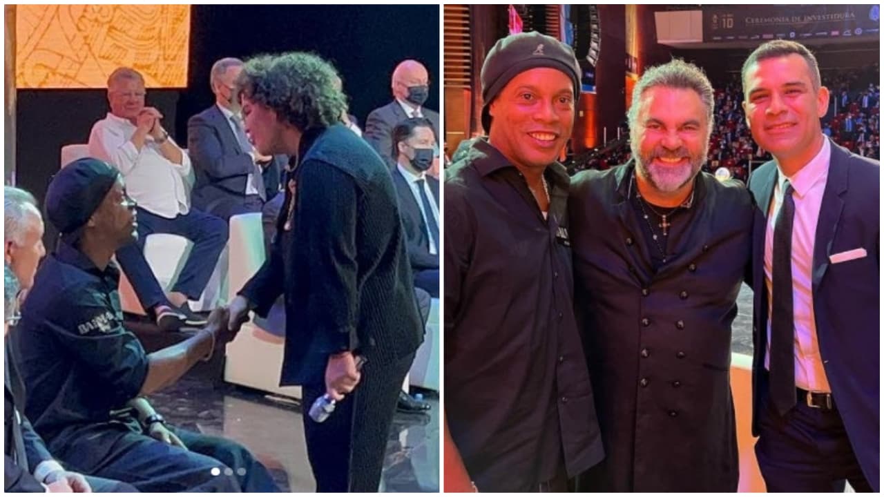 'Lucerito' y Mijares le cantaron a famosos futbolistas.