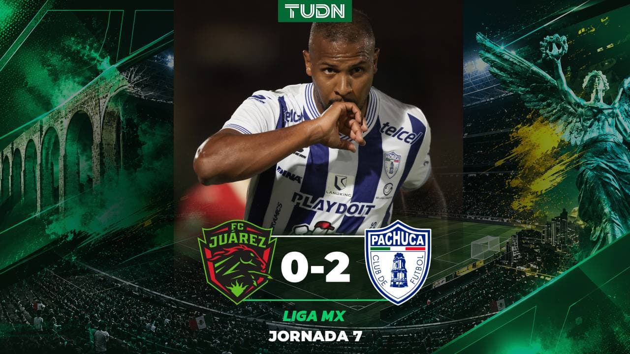 Pachuca derrota a domicilio a Juárez en la Jornada 7 del Apertura 2026 de Liga MX