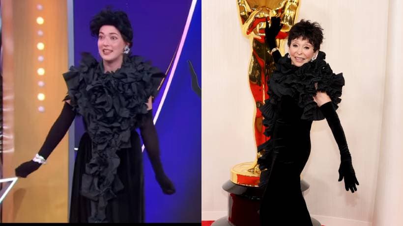 La influencer e ilustradora también recreó el vestido de Rita Moreno.