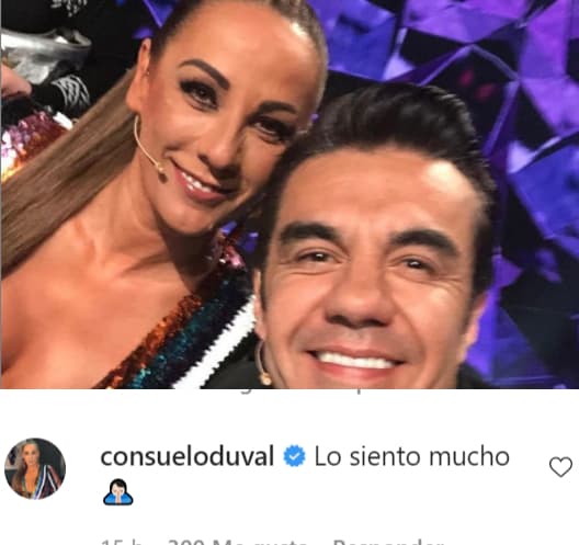 Consuelo Duval, una de las amigas más cercanas al actor y su familia mostró su solidaridad al comentar:
<b>“Lo siento mucho”. </b>
<br>