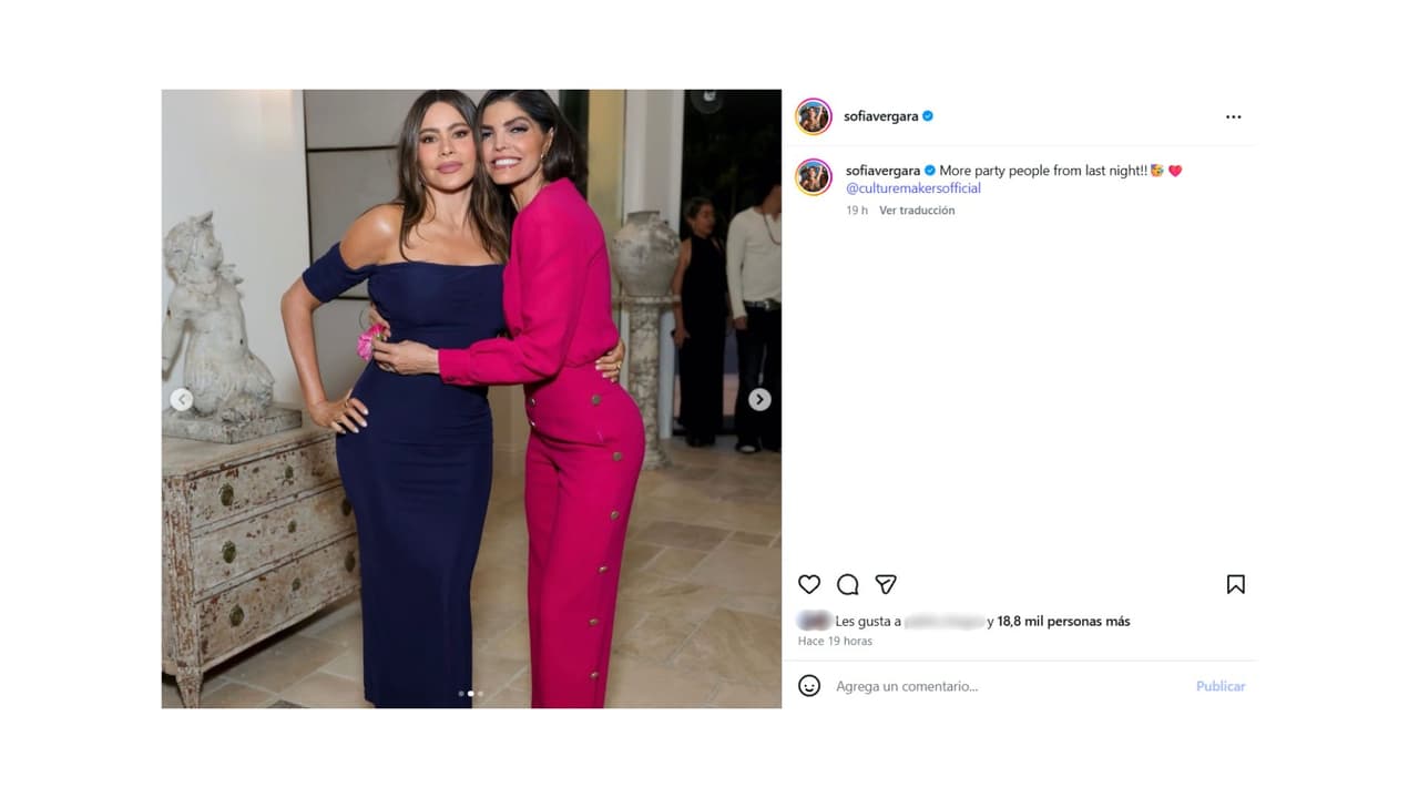 Sofía Vergara junto a Ana Bárbara.