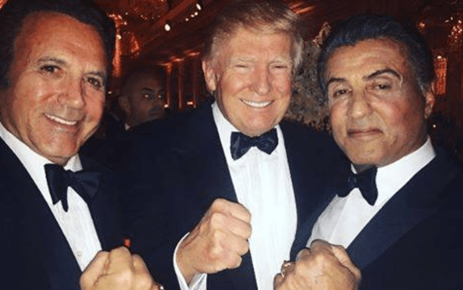 Sylvester Stallone lleva a "Rambo" a la fiesta de año nuevo de Donald Trump (y deja a Rocky en casa)