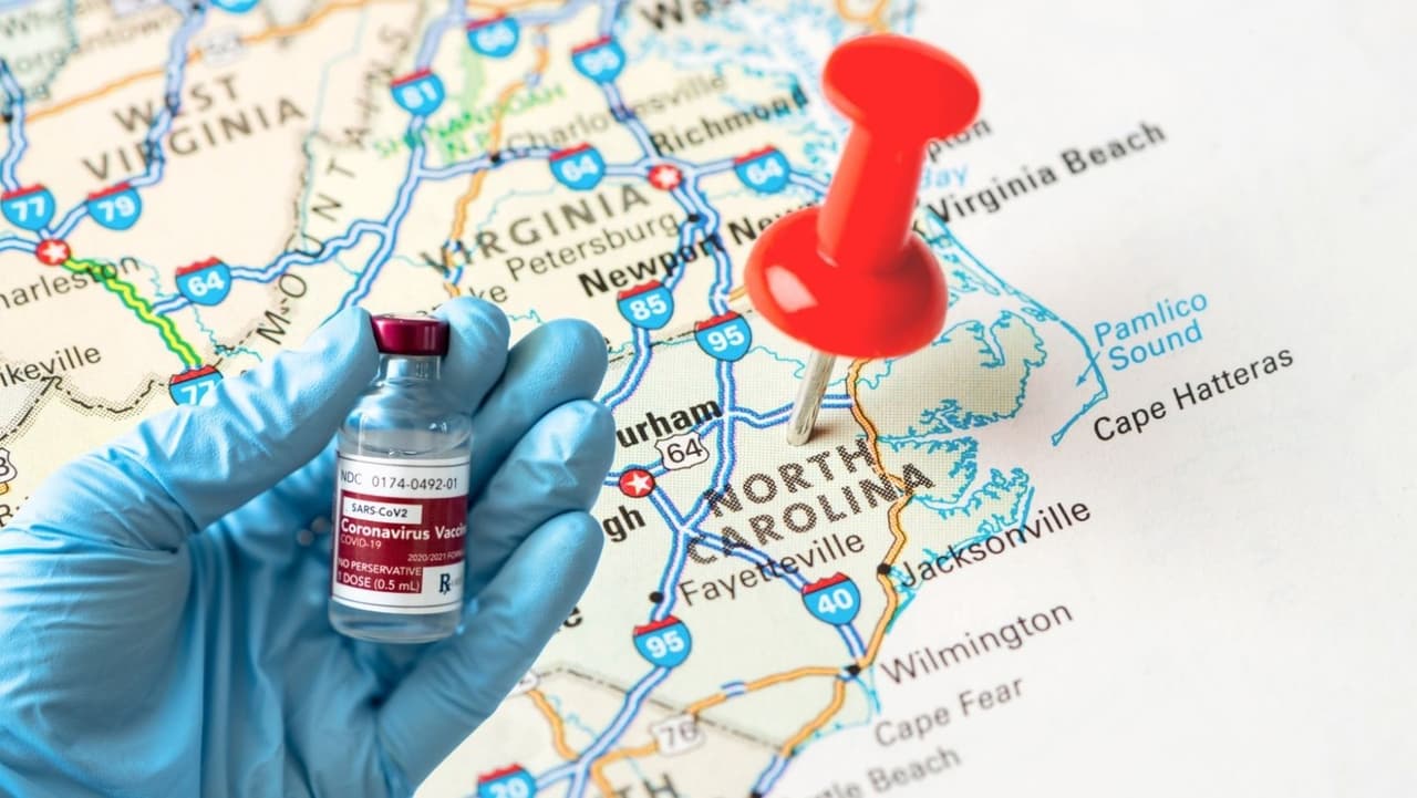 Todos los adultos podrán ser vacunados en Carolina del Norte a partir del 7 de abril