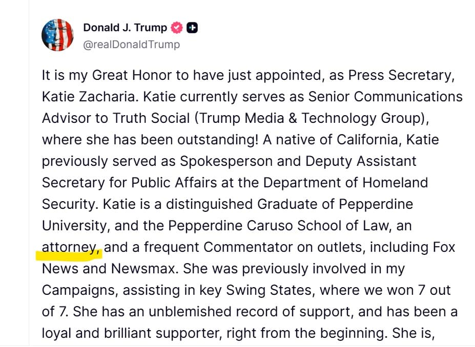 Donald Trump/Truth Social