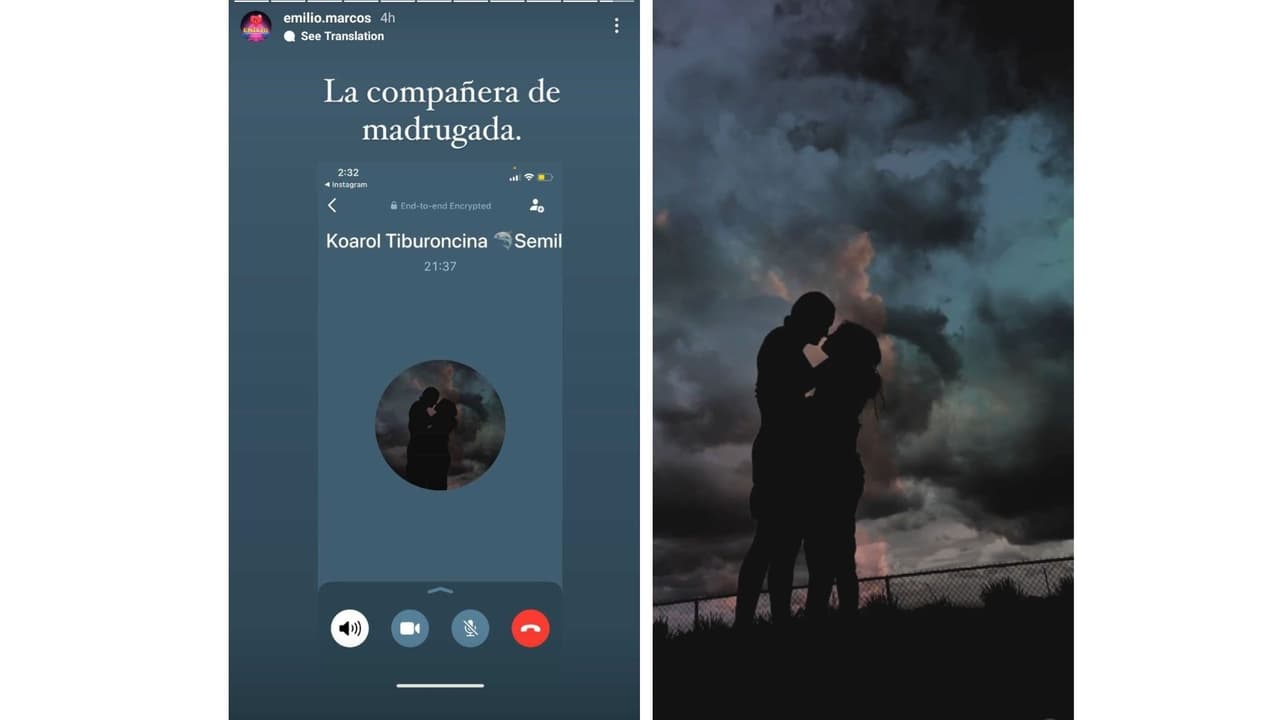 Emilio Osorio y Karol Sevilla