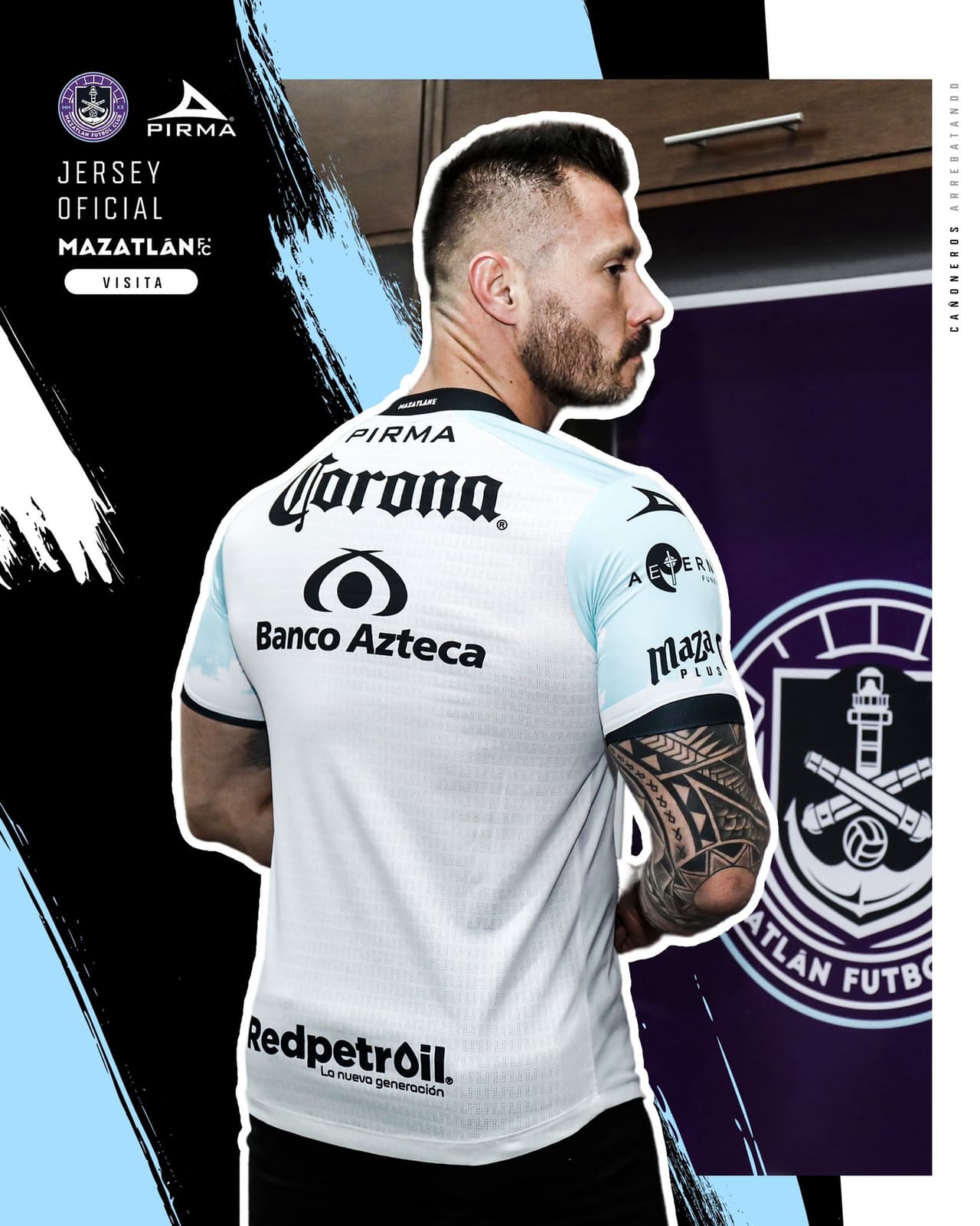 Mazatlán optó por su conocido color morado y al igual que varios clubes se inclinó por el color blanco para su vestimenta de visita.