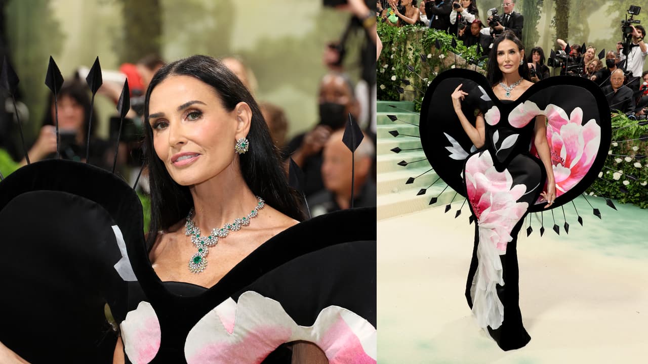 Demi Moore en la Met Gala 2024.