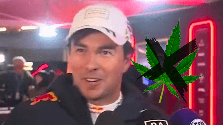 Checo Pérez, harto por tanto olor a marihuana en el GP de Las Vegas