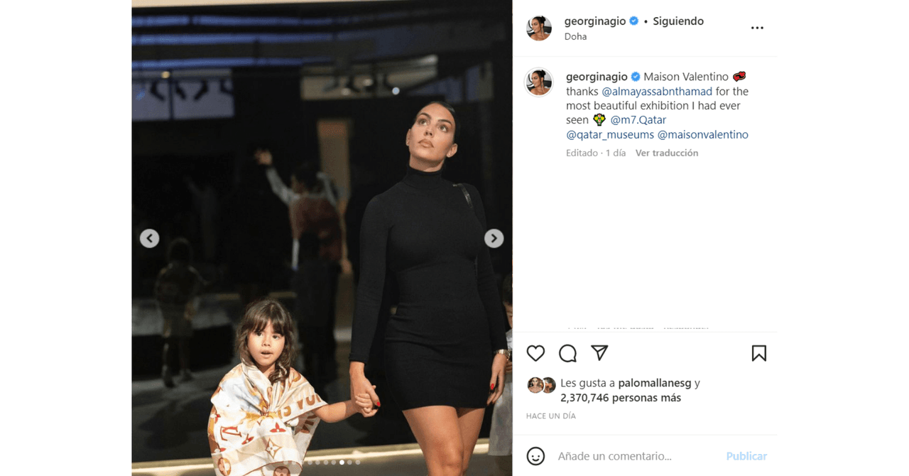 Georgina Rodríguez y su hijastra, Eva