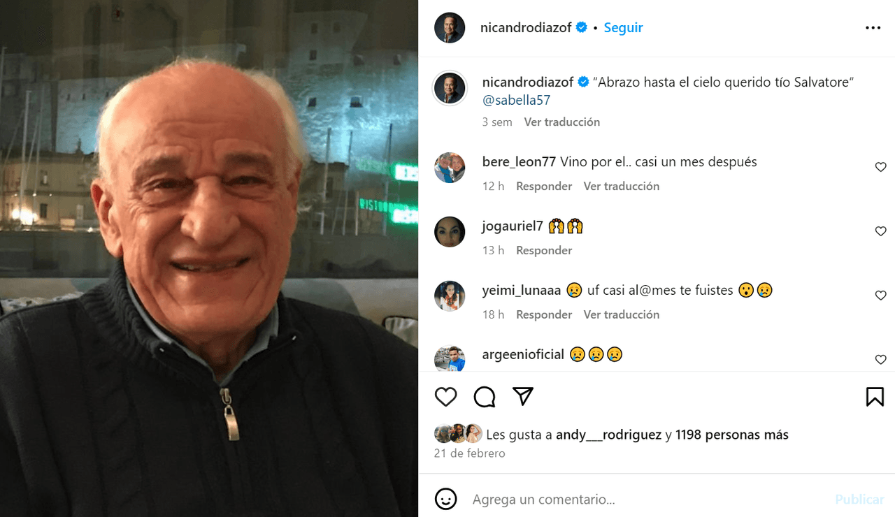 Así le dijo adiós Nicandro Díaz a su ser querido