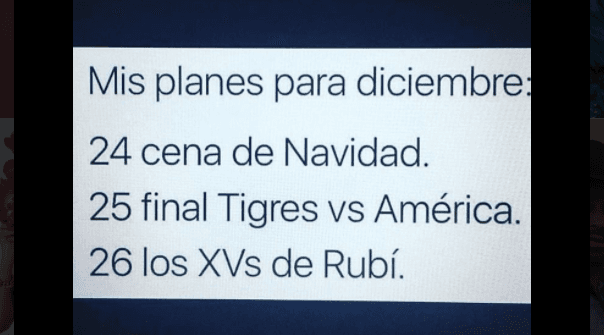 Se suma el quinceañero de Rubí a los planes navideños.