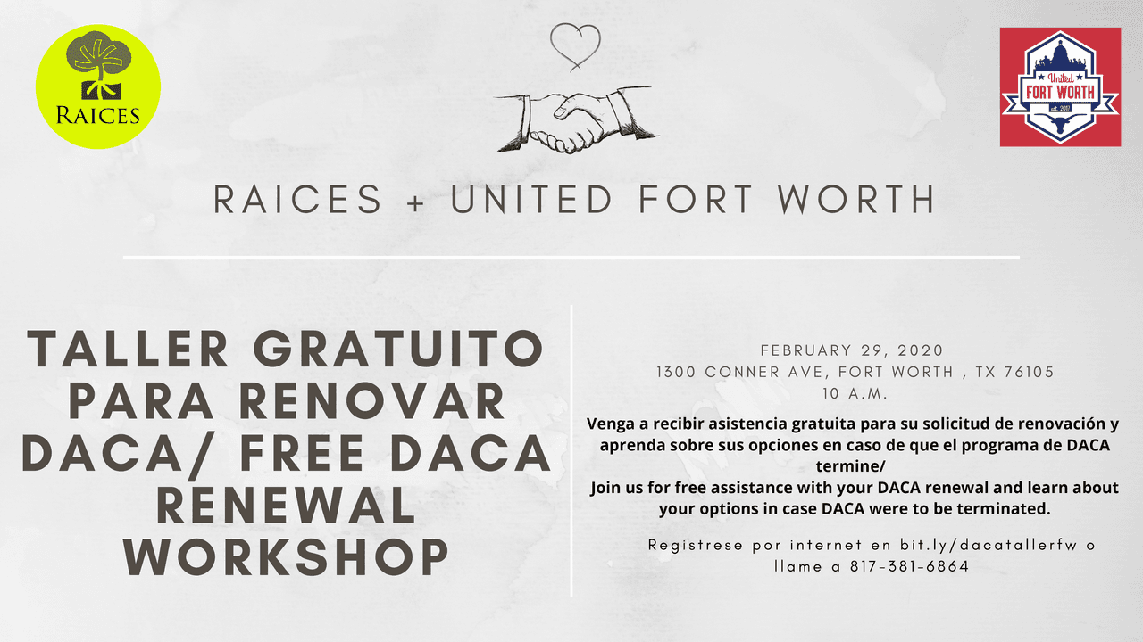 Taller de renovación del programa DACA: