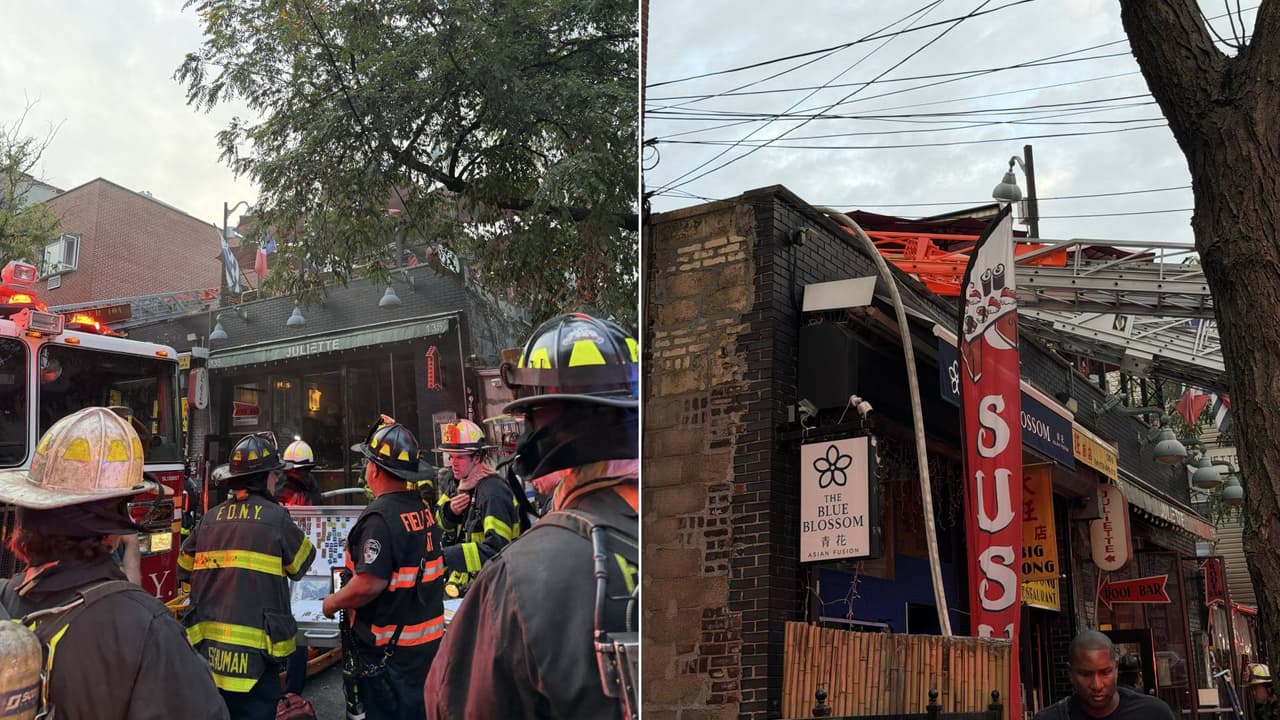 Seis bomberos heridos durante incendio de cuatro alarmas en restaurante de Brooklyn