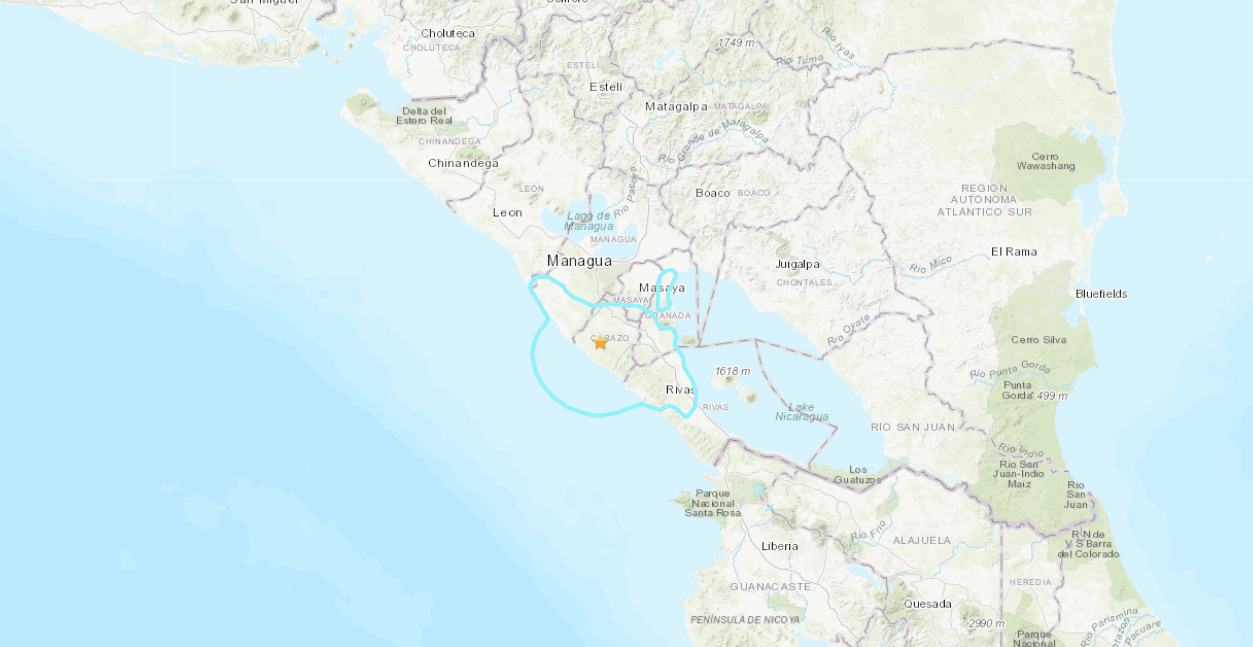 El sismo se registró a 10 kilómetros frente a la costa de la región de Casares